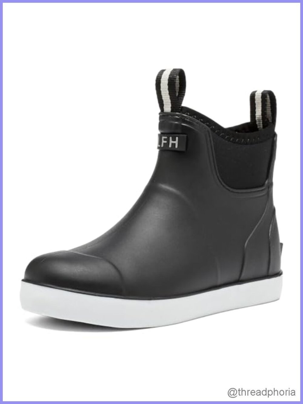 Women's Waterproof Neoprene Rubber Deck Boots Chelsea Ankle Booties